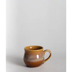 Rustic Brown Glazed Ceramic Coffee Mug