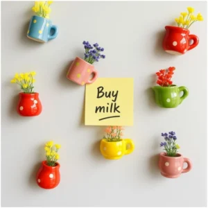 Mini Mug & Pot Ceramic Fridge Magnets