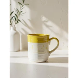 Handcrafted Ceramic Mug – Mustard Yellow Glaze