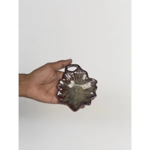 Leaf-Shaped Ceramic Hanging Bowl