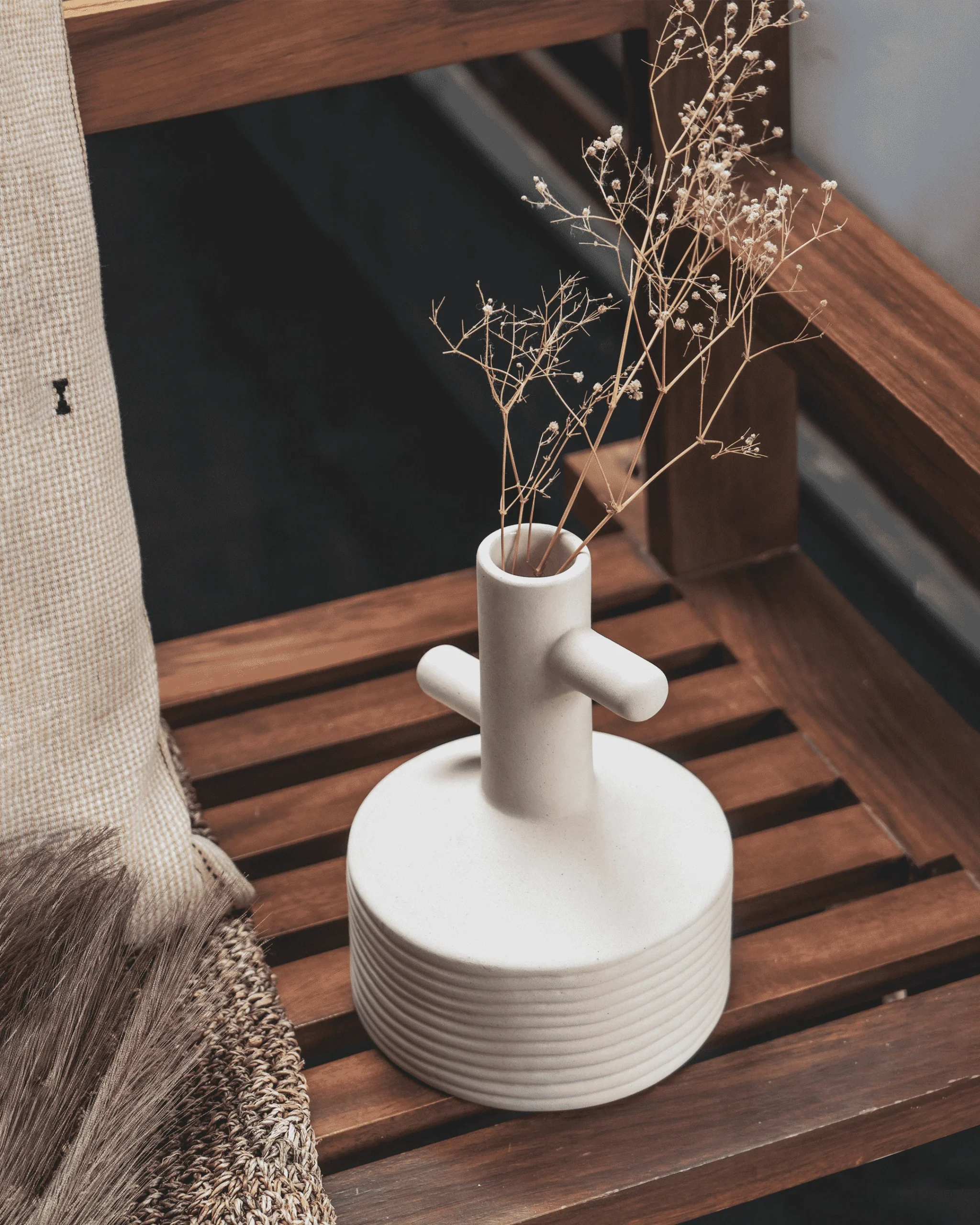 Nordic Cross-Neck Flower Vase