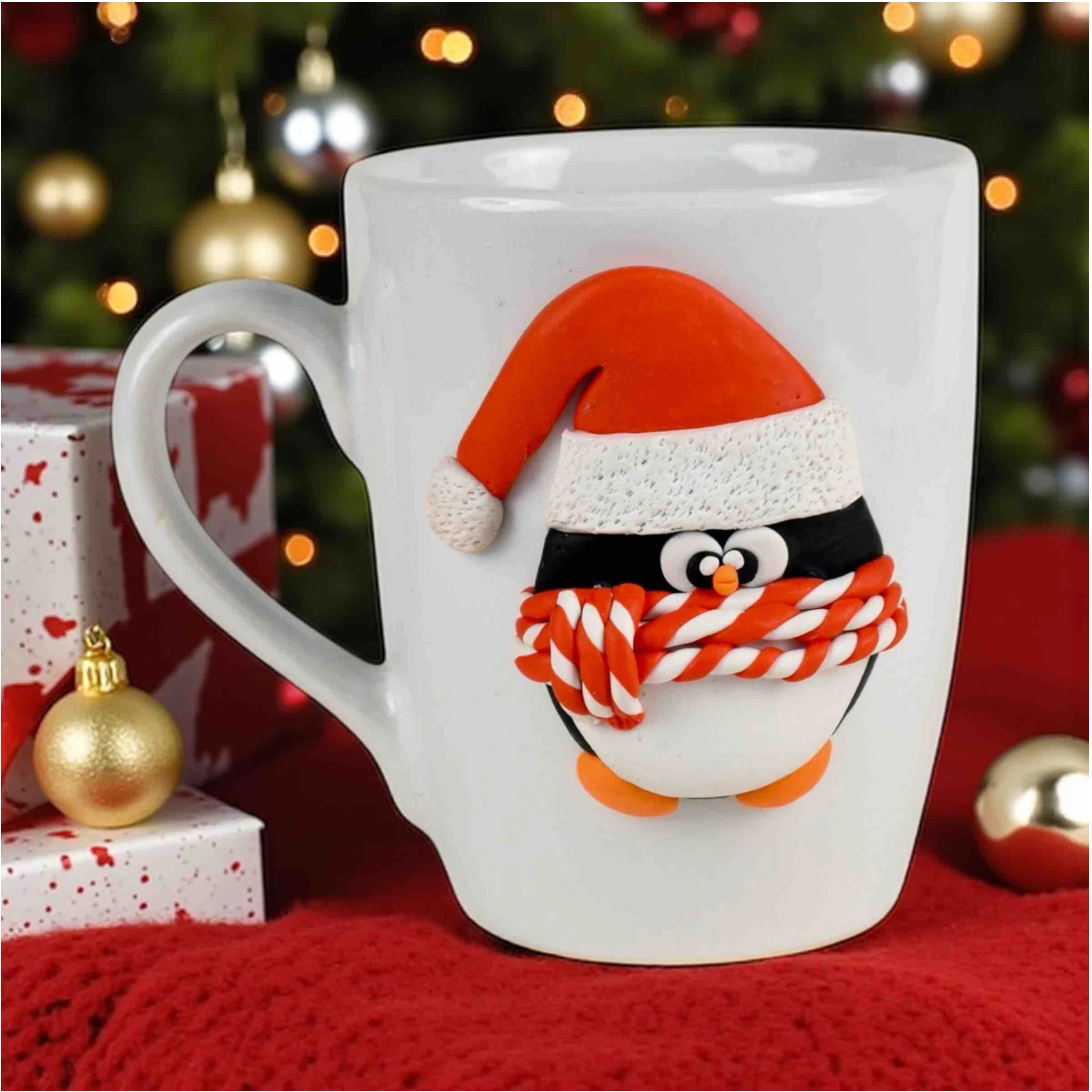 "Christmas Penguin Mug – Festive Ceramic Collection