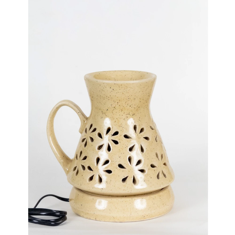 Golden Sand Floral Ceramic Aroma Oil Diffuser