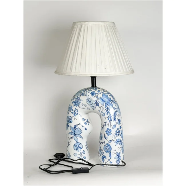 Azure Bloom Arch Lamp