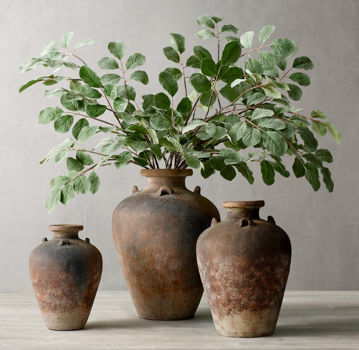 Antique Rustic Terracotta Urn Planter